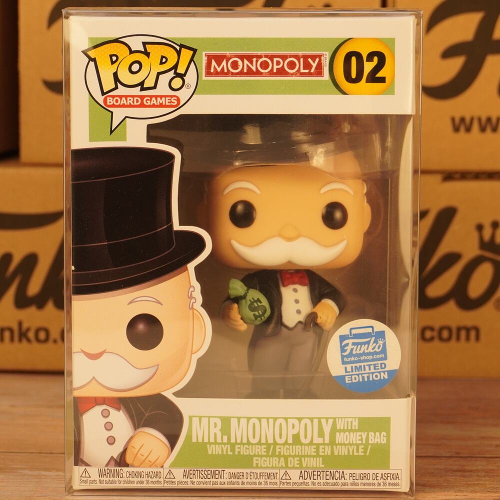 Funko Pop! Monopoly Mr. Monopoly with Money Bag #02 Limited Edition Exclusive